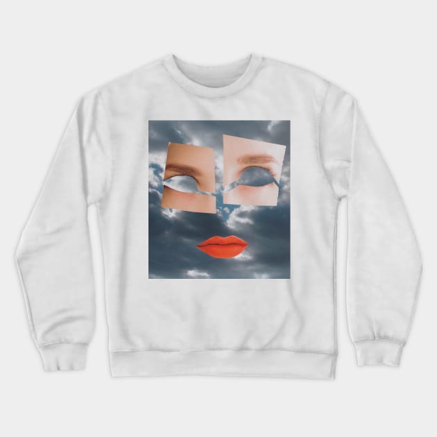 Girl in The Sky Crewneck Sweatshirt by Luca Mainini